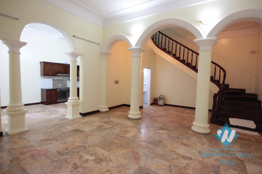 Lovely house with large court yard to rent in To Ngoc Van, Tay Ho